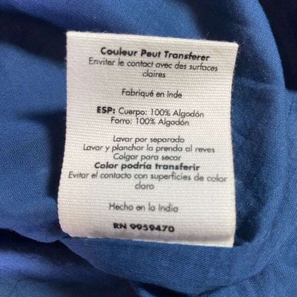 JOANIE Shirt Dress Flannel Plaid Mini V-Neck Short Sleeve Pockets Womens 4 Teal - Picture 13 of 14